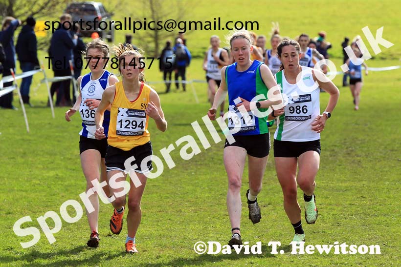 Senior Womens 2022 CAU Inter Counties Cross Country, Prestwold Hall, Loughborough.  Photo: David T. Hewitson/Sports for All Pics